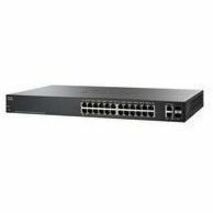 Cisco SF220-24P 24-Port 10/100 PoE Smart Plus Switch - 26 Ports - Manageable - Fast Ethernet, Gigabit Ethernet - 10/100Base-TX, 10/100/1000Base-T, 1000Base-X - Refurbished - 2 Layer Supported - 191.50