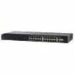 Cisco SF250-24 24-Port 10 100 Smart Switch - 24 Ports - Manageable - Gigabit Ethernet - 1000Base-X, 10/100/1000Base-T - Refurbished - 3 Layer Supported - Modular - 4 SFP Slots - Twisted Pair, Optical