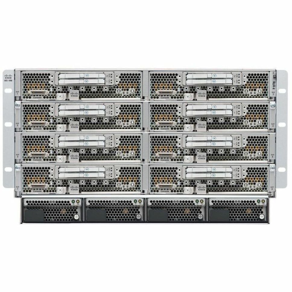 Cisco UCS 5108 Blade Server Chassis - Refurbished - Rack-mountable - 6U - 4 x 2500 W - Power Supply Installed - 2x Slot(s)