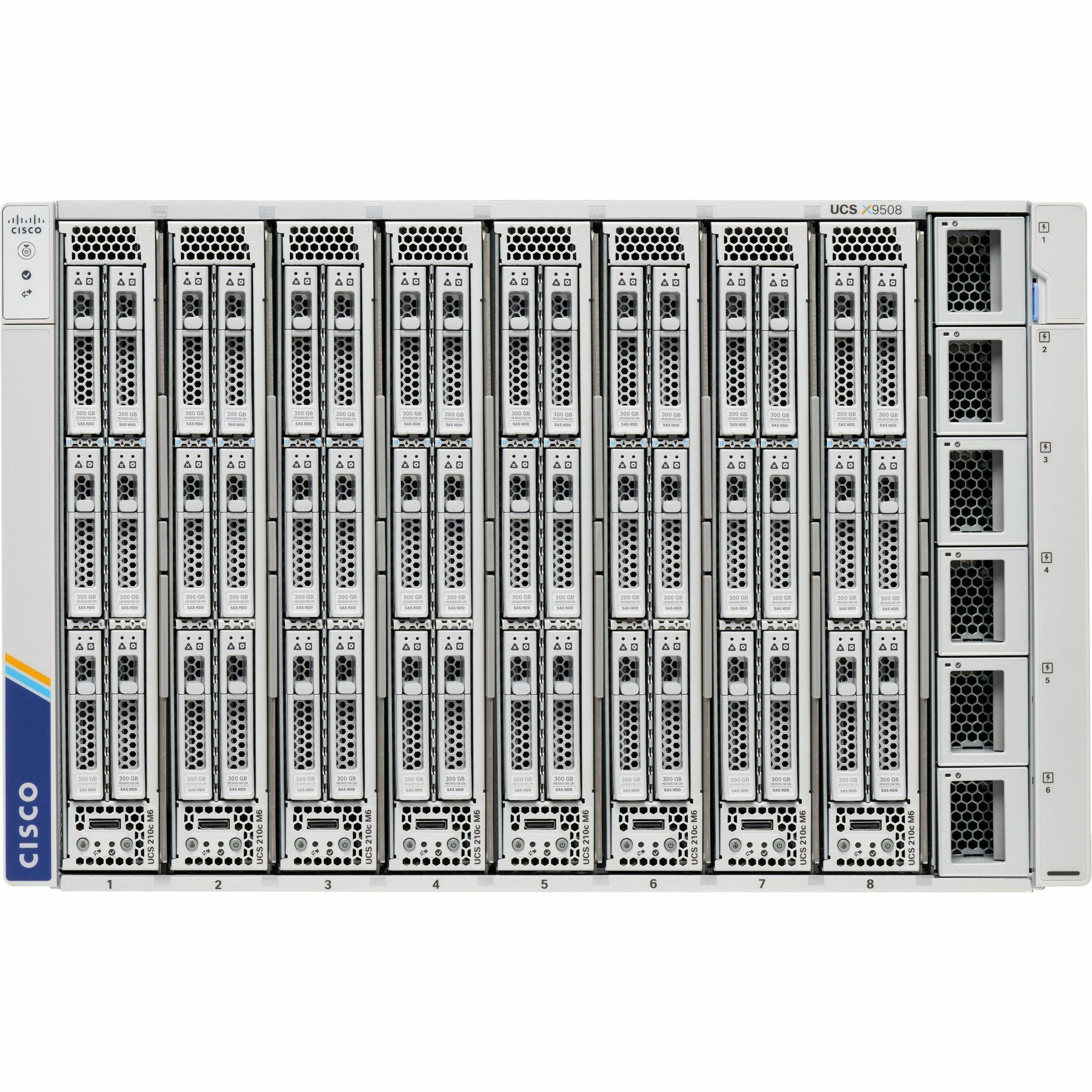 Cisco UCS X9508 Chassis Configured - Refurbished - 1400 W
