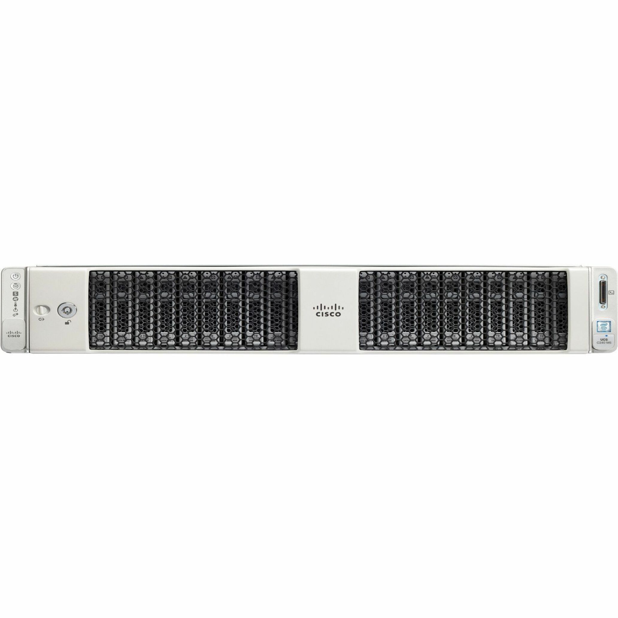 Cisco C240 M5 2U Rack Server - 1 x Intel Xeon Gold 5120 2.20 GHz - 32 GB RAM - 12Gb/s SAS Controller - Refurbished - Intel C621 Chip - 2 Processor Support - 9 TB RAM Support - DDR4 SDRAM - Matrox Up t