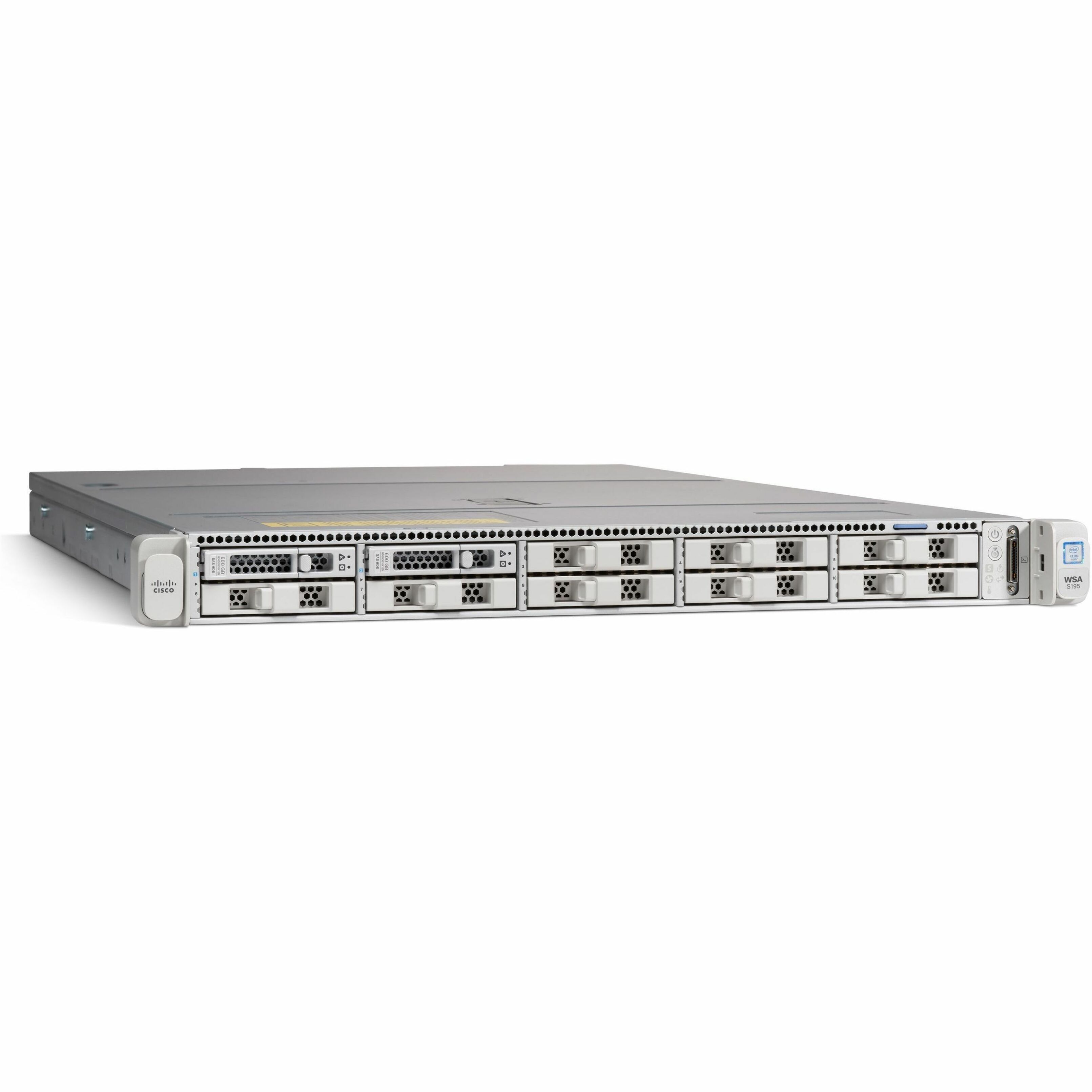 Cisco S195 Network Security/Firewall Appliance - 6 Port - 10/100/1000Base-T - Gigabit Ethernet - 6 x RJ-45 - 1U - Rack-mountable