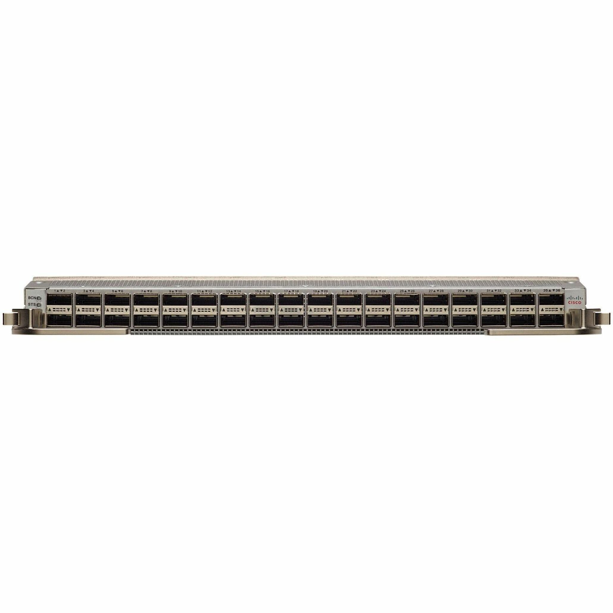Cisco 36-Port 100-Gigabit Ethernet QSFP28 Line Card - For Data Networking, Optical NetworkOptical Fiber100 Gigabit Ethernet - 100GBase-X - 100 Gbit/s - 36 x Expansion Slots - QSFP28 - Plug-in Module