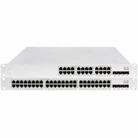 Meraki MS150-24T-4X Ethernet Switch - 24 Ports - Manageable - Gigabit Ethernet, 10 Gigabit Ethernet - 10/100/1000Base-T, 10GBase-X - 2 Layer Supported - Twisted Pair, Optical Fiber - 1U - Rack-mountab