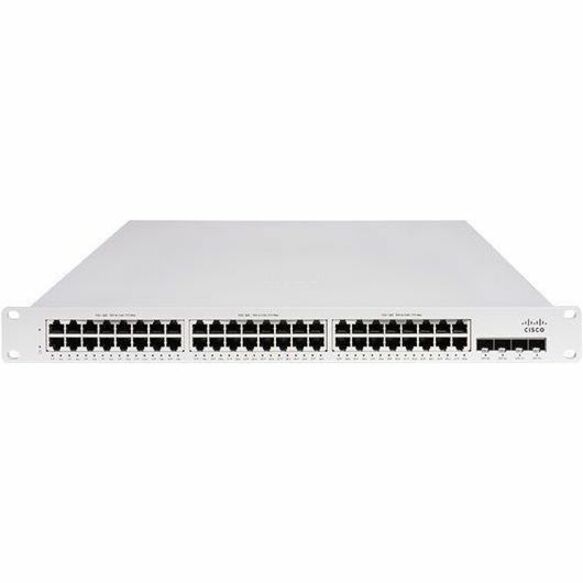 Cisco Meraki MS150-48LP-4X Ethernet Switch - 48 Ports - Manageable - Gigabit Ethernet, 10 Gigabit Ethernet - 10/100/1000Base-T, 10GBase-X - 2 Layer Supported - 370 W PoE Budget - Twisted Pair, Optical
