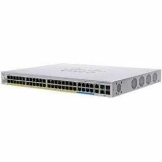 Cisco Business CBS350-48NGP-4X Ethernet Switch - 50 Ports - Manageable - 5 Gigabit Ethernet, 10 Gigabit Ethernet, Gigabit Ethernet - 5GBase-T, 10GBase-T, 10GBase-X, 10/100/1000Base-T - Refurbished - 3