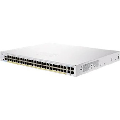 Cisco 350 CBS350-48FP-4X Ethernet Switch - 48 Ports - Manageable - Gigabit Ethernet, 10 Gigabit Ethernet - 1000Base-T, 10GBase-X - Refurbished - 2 Layer Supported - Modular - 76.22 W Power Consumption