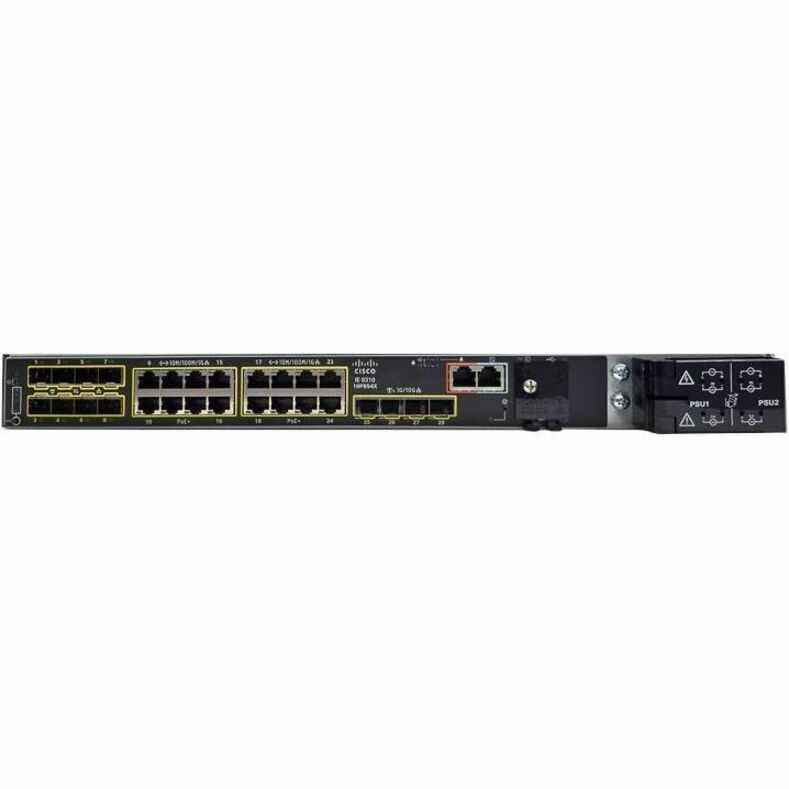 Cisco Catalyst IE-9310-16P8S4X Ethernet Switch - 16 Ports - Manageable - Gigabit Ethernet, 10 Gigabit Ethernet - 10/100/1000Base-T, 1000Base-X, 10GBase-X - 3 Layer Supported - 8 SFP Slots - 105 W Powe