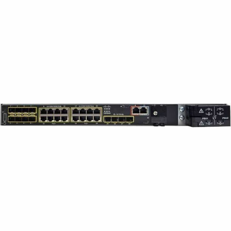 Cisco Catalyst IE-9310-16P8S4X Ethernet Switch - 16 Ports - Manageable - Gigabit Ethernet, 10 Gigabit Ethernet - 10/100/1000Base-T, 1000Base-X, 10GBase-X - 3 Layer Supported - 8 SFP Slots - 105 W Powe
