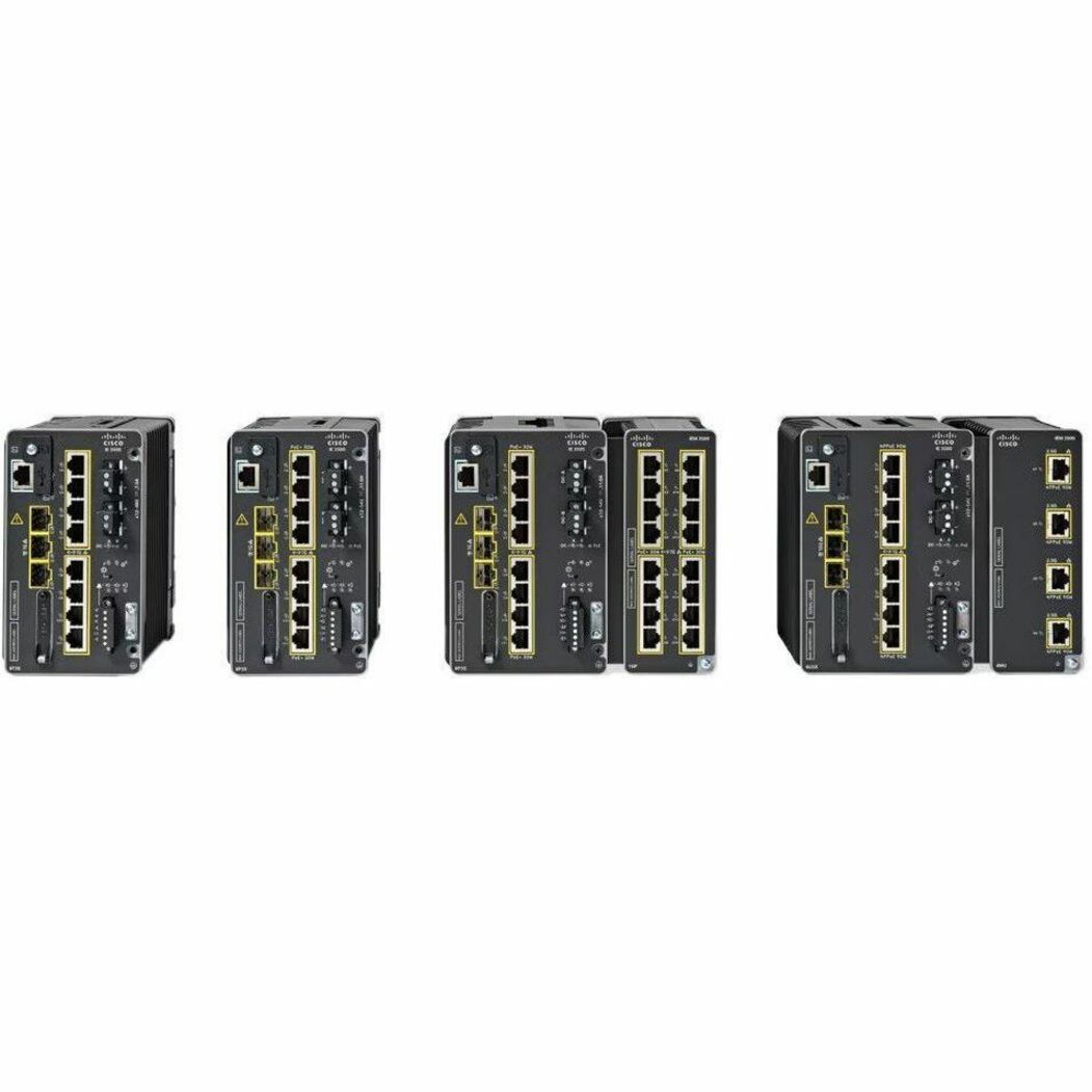 Cisco IE-3500-8P3S-A Ethernet Switch - 8 Ports - Manageable - Gigabit Ethernet - 10/100/1000Base-T, 1000Base-X - 3 Layer Supported - Modular - 3 SFP Slots - 32 W Power Consumption - 360 W PoE Budget -