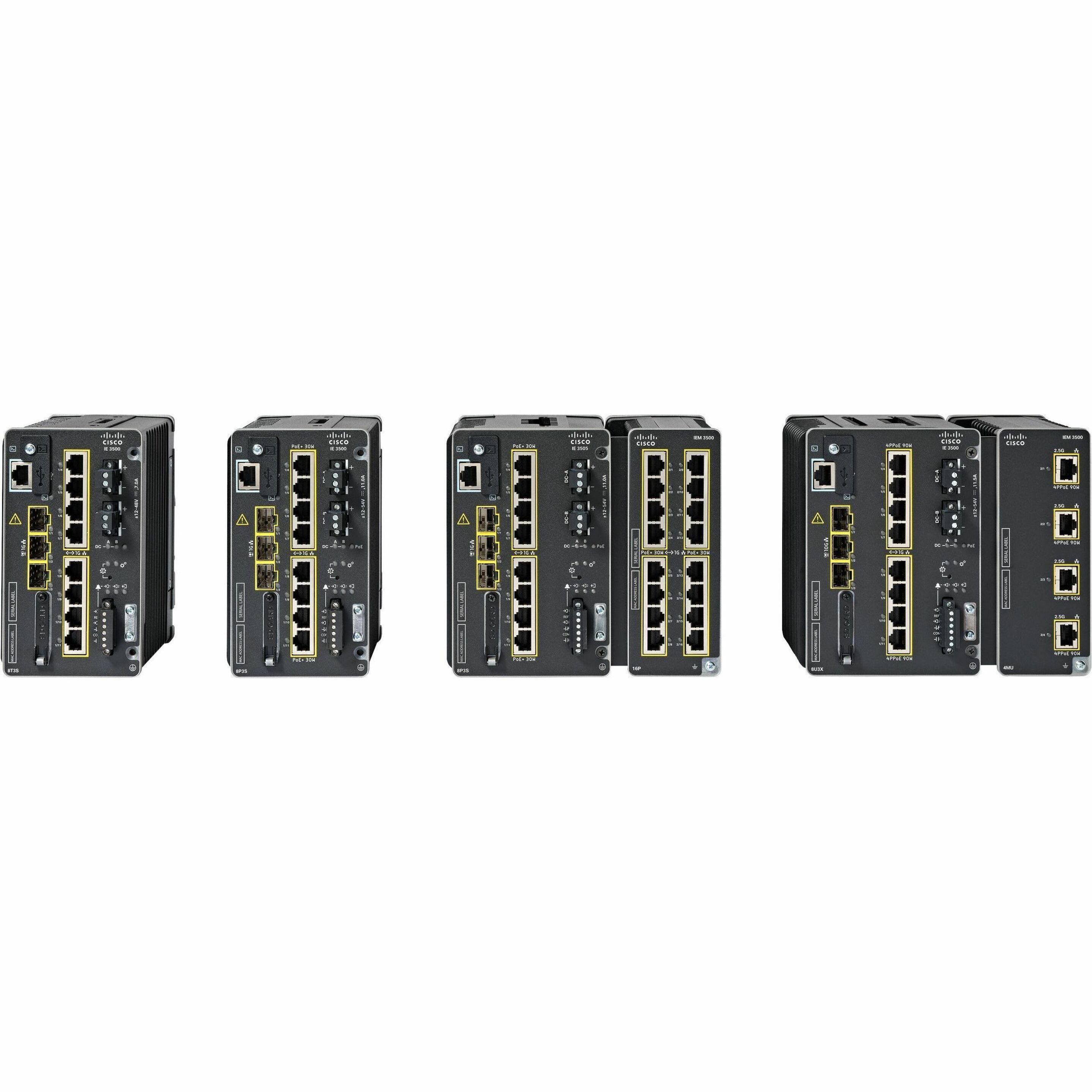 Cisco IE-3505-8P3S-A Ethernet Switch - 8 Ports - Manageable - Gigabit Ethernet - 10/100/1000Base-T, 1000Base-X - 3 Layer Supported - Modular - 3 SFP Slots - 42 W Power Consumption - 240 W PoE Budget -
