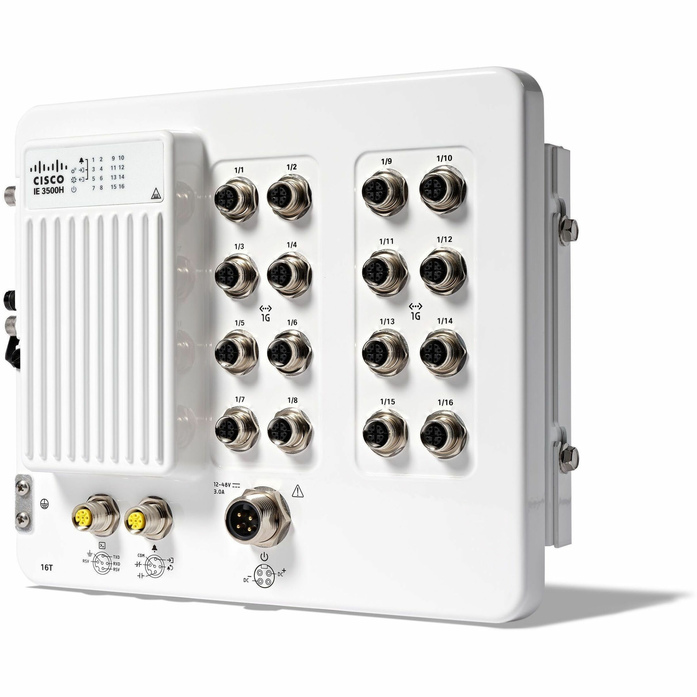 Cisco IE-3500H-16T Ethernet Switch - Manageable - Gigabit Ethernet - 10/100/1000Base-T - 2 Layer Supported - 41 W Power Consumption - Twisted Pair - Wall Mountable - 5 Year Limited Warranty