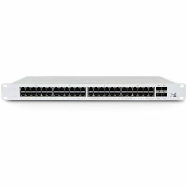 Cisco Meraki MS130-48X Ethernet Switch - 48 Ports - Manageable - Gigabit Ethernet, 2.5 Gigabit Ethernet, 10 Gigabit Ethernet - 1000Base-T, 2.5GBase-T, 10GBase-X - 2 Layer Supported - 740 W PoE Budget 