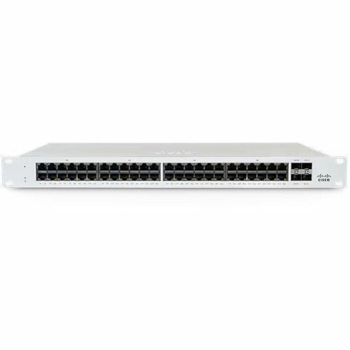 Cisco Meraki MS130-48P Ethernet Switch - 48 Ports - Manageable - Gigabit Ethernet - 10/100/1000Base-T, 1000Base-X - 2 Layer Supported - 4 SFP Slots - 740 W PoE Budget - Twisted Pair, Optical Fiber - P