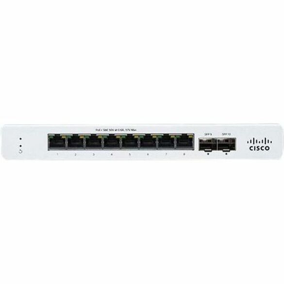 Cisco Meraki MS130-8P-I Ethernet Switch - 8 Ports - Manageable - Gigabit Ethernet - 10/100/1000Base-T, 1000Base-X - 2 Layer Supported - 2 SFP Slots - 120 W PoE Budget - Twisted Pair, Optical Fiber - P