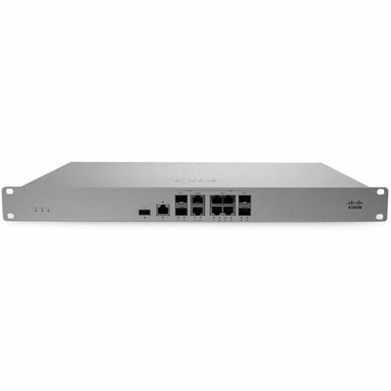Cisco Meraki MX105 Network Security/Firewall Appliance - Intrusion Prevention - 6 Port - 10 Gigabit Ethernet, 2.5 Gigabit Ethernet, Gigabit Ethernet - 3 Gbit/s Firewall Throughput - 5 x RJ-45 - 4 Tota