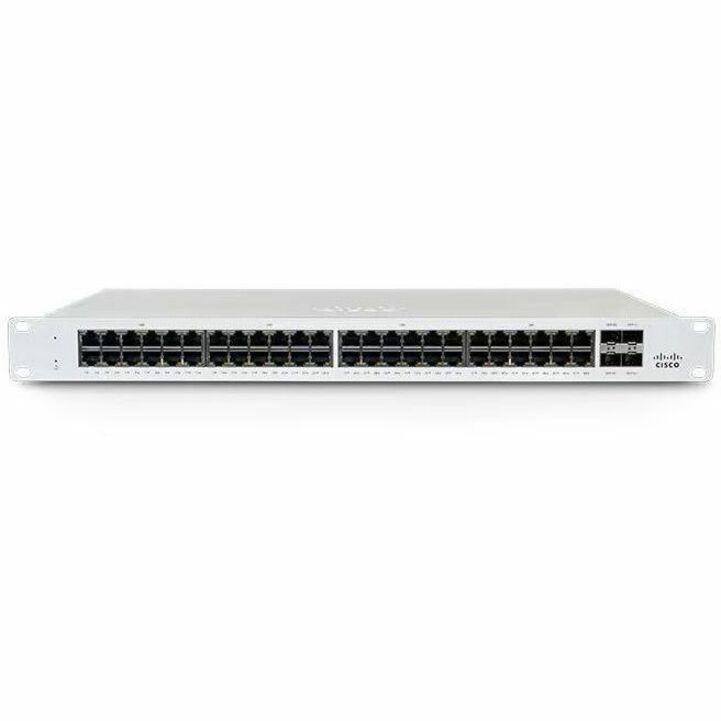 Cisco Meraki MS130-48 Ethernet Switch - 48 Ports - Manageable - Gigabit Ethernet - 1000Base-X, 1000Base-T - 2 Layer Supported - 4 SFP Slots - 28 W Power Consumption - Twisted Pair, Optical Fiber - 1U