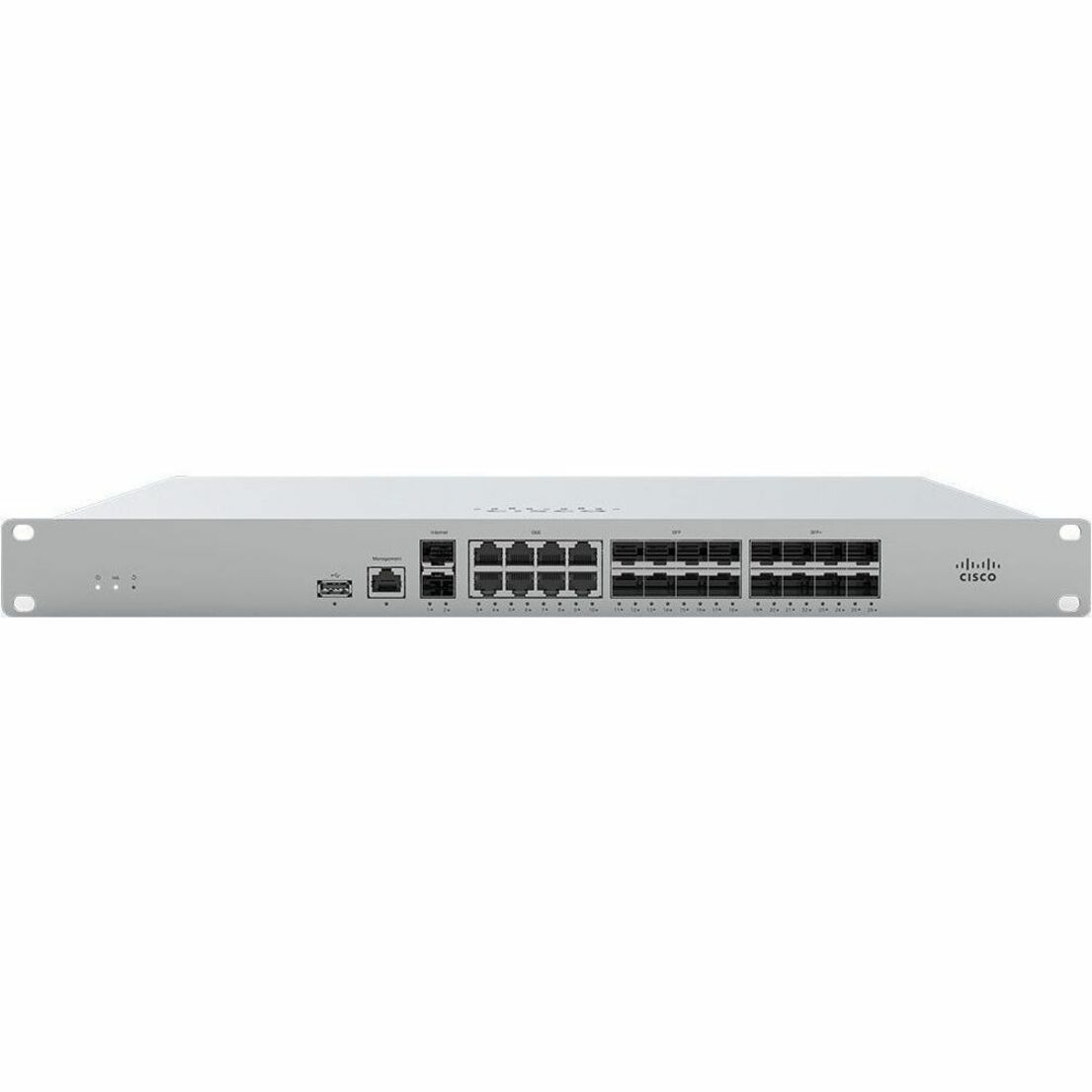 Cisco Meraki MX450 Network Security/Firewall Appliance - Wired - Intrusion Prevention - 8 Port - Gigabit Ethernet, 10 Gigabit Ethernet - 10 Gbit/s Firewall Throughput - 10000 VPN - 8 x RJ-45 - 18 Tota