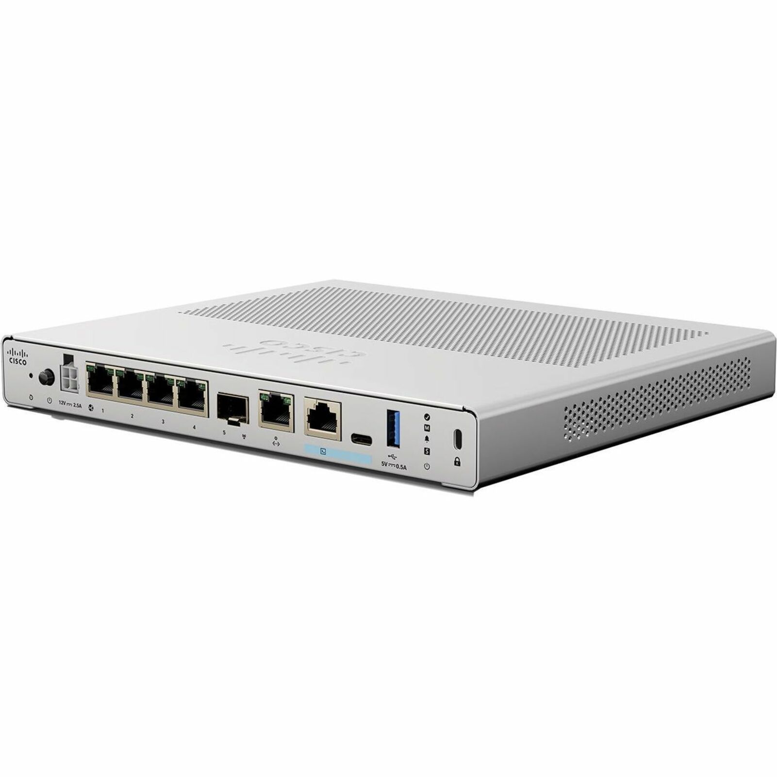 Cisco Secure 220 Network Security/Firewall Appliance - 4 Port - 1000Base-T - Gigabit Ethernet - 2 Gbit/s Firewall Throughput - 50 VPN - 4 x RJ-45 - 1 Total Expansion Slots - 50 Hz, 60 Hz - Compact, De