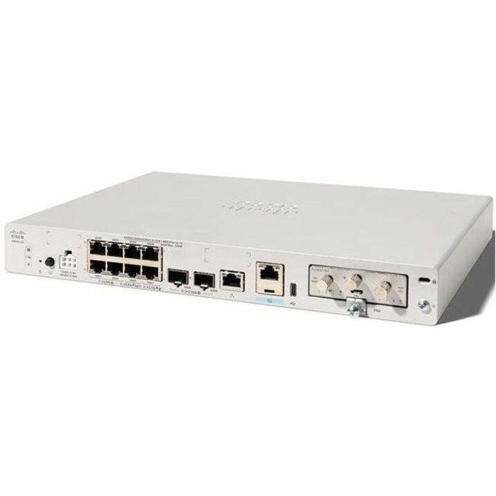 Cisco C8231-E-G2 Router - 2 Ports - 1 RJ-45 Port(s) - 1 WAN Port(s) - PoE Ports - Management Port - 4 SFP (mini-GBIC) Slots, SFP+ Slots, PIM Slots, Network Interface Module (NIM) Slots - 8 GB - 10 Gig
