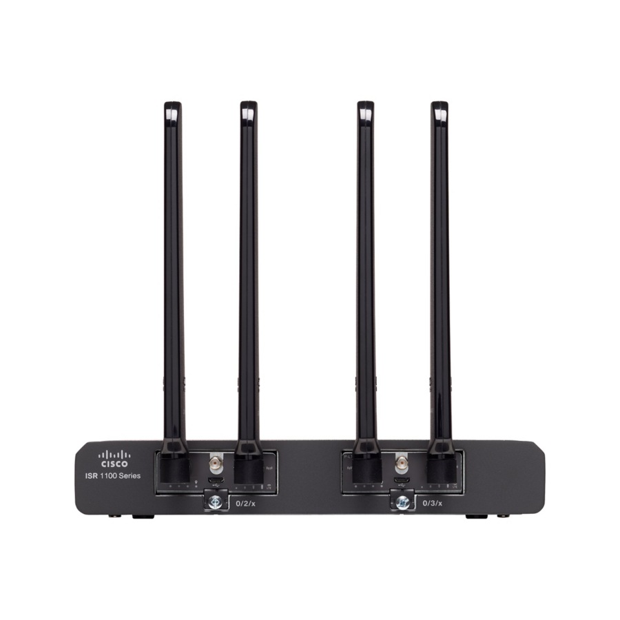 Cisco 1100 C1109-2PLTEVZ Router - 3 Ports - Management Port - Gigabit Ethernet - Desktop, Rack-mountable
