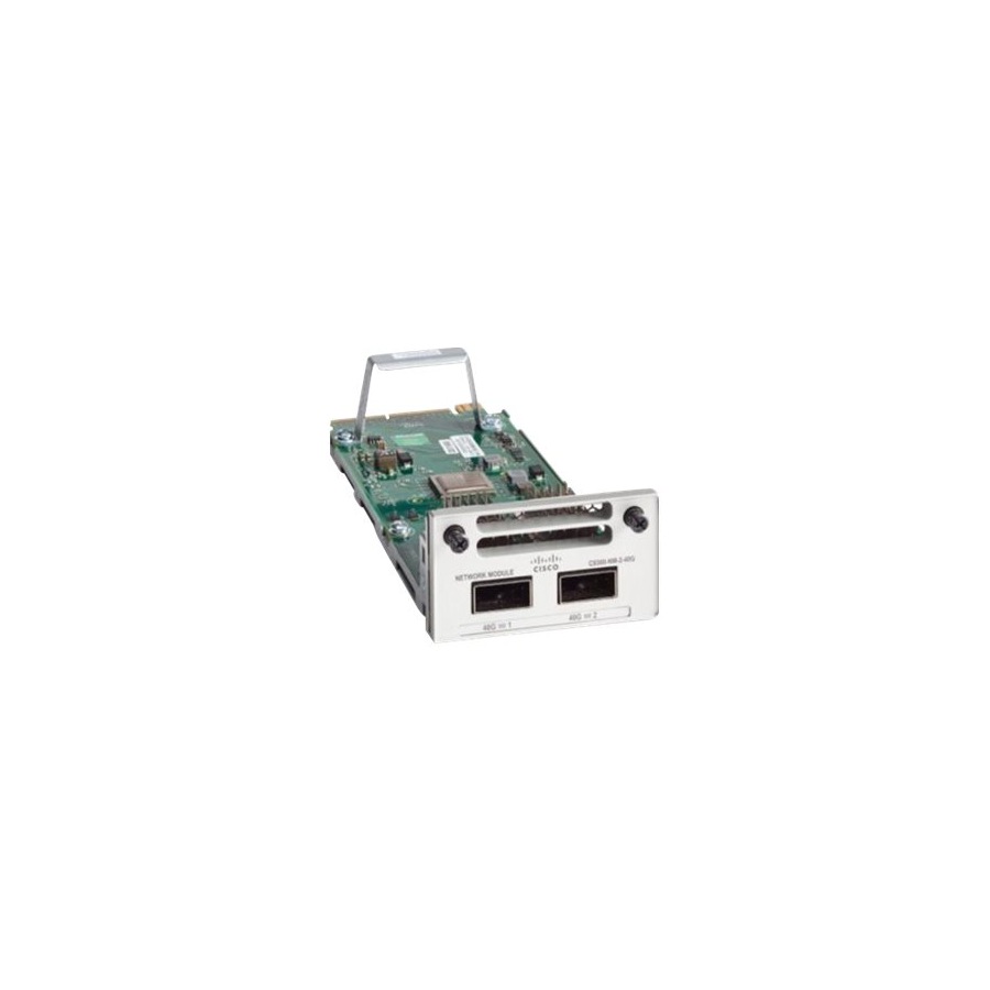 Cisco Catalyst 9300 2 x 40GE Network Module, Spare - For Optical NetworkOptical Fiber40 Gigabit Ethernet - 40GBase-X - 2 x Expansion Slots - QSFP+ - Plug-in Module
