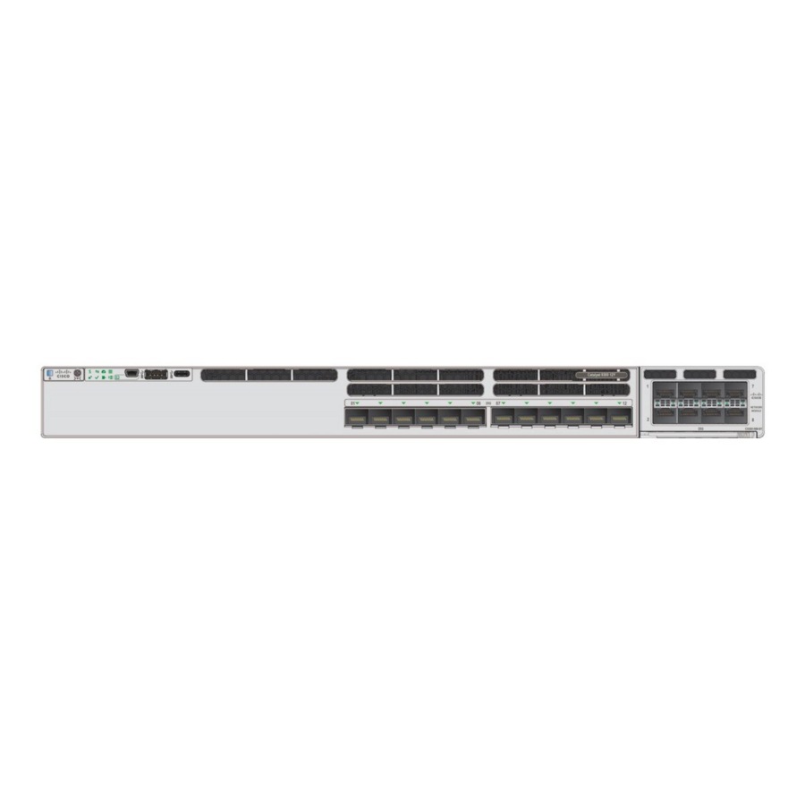 Cisco Catalyst 9300X-12Y Ethernet Switch - 48 Ports - Manageable - 25 Gigabit Ethernet - 25GBase-X - 3 Layer Supported - Modular - Optical Fiber - Desktop - Lifetime Limited Warranty