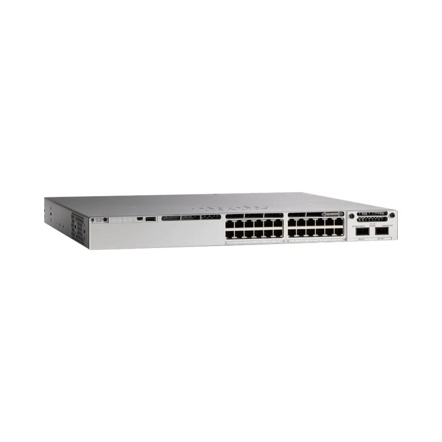 Cisco Catalyst C9300-24T Ethernet Switch - 24 Ports - Manageable - Gigabit Ethernet - 10/100/1000Base-T - 3 Layer Supported - Modular - 350 W Power Consumption - Twisted Pair - Rack-mountable, Standal