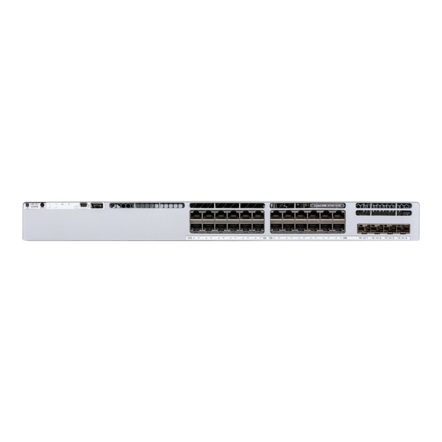 Cisco Catalyst C9300L-24UXG-4X Ethernet Switch - 24 Ports - Manageable - 3 Layer Supported - Modular - 1100 W Power Consumption - Twisted Pair, Optical Fiber - Rack-mountable