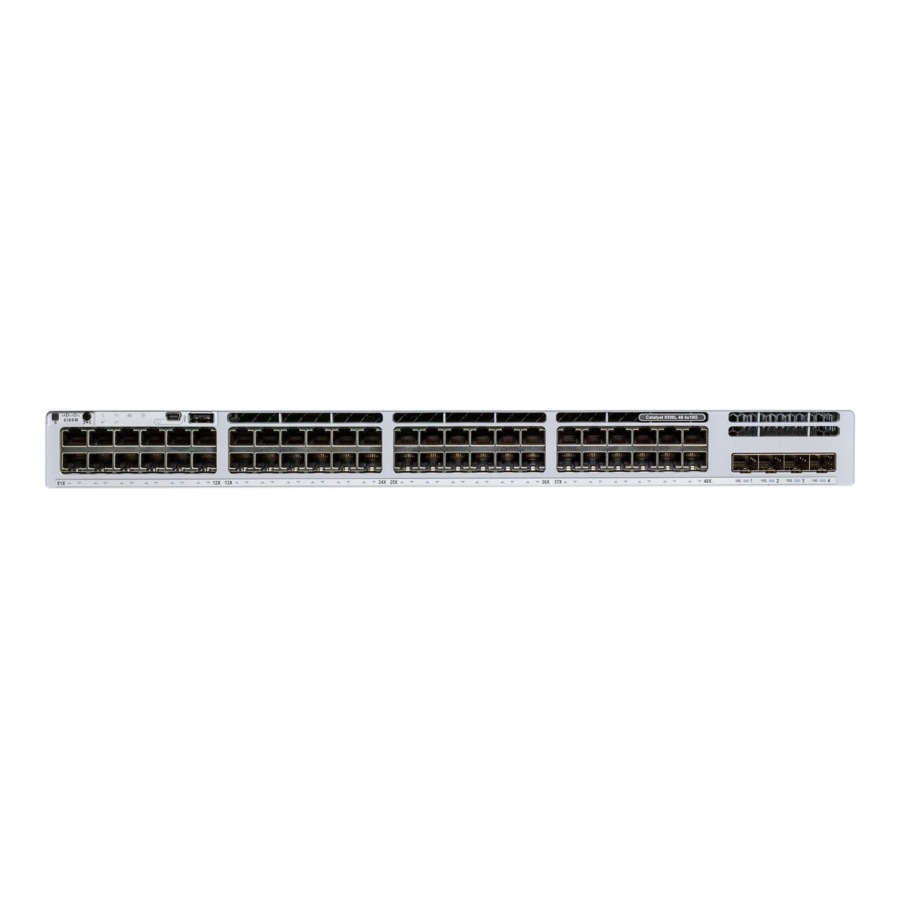 Cisco Catalyst C9300LM-48U-4Y Ethernet Switch - 48 Ports - Manageable - Gigabit Ethernet, 25 Gigabit Ethernet - 1000Base-T, 25GBase-X - 3 Layer Supported - Modular - 1000 W Power Consumption - Twisted