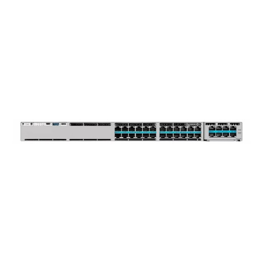 Cisco Catalyst C9300X-24HX Ethernet Switch - 24 Ports - Manageable - 10 Gigabit Ethernet - 10GBase-T - 2 Layer Supported - Modular - 1100 W Power Consumption - 1835 W PoE Budget - Twisted Pair - PoE P