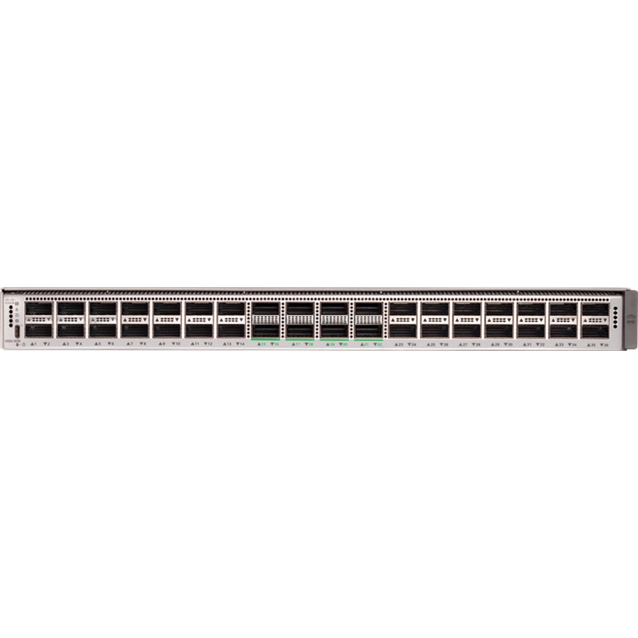 Cisco Catalyst C9500X-28C8D Ethernet Switch - Manageable - 400 Gigabit Ethernet, 100 Gigabit Ethernet - 100GBase-X - 3 Layer Supported - Modular - Twisted Pair - 1U - Rack-mountable - Lifetime Limited