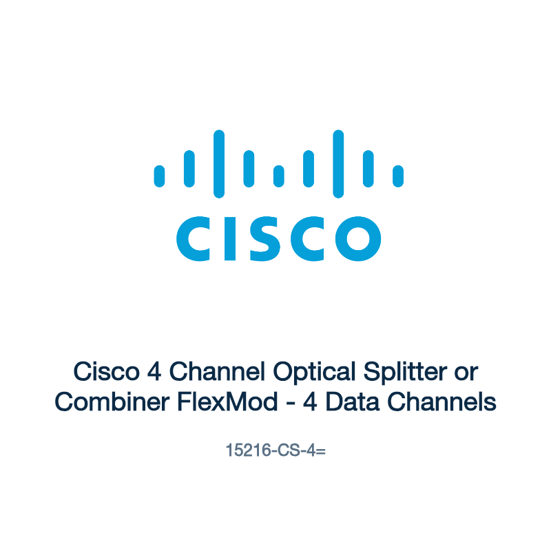 15216-CS-4=: Cisco 4 Channel Optical Splitter or Combiner FlexMod