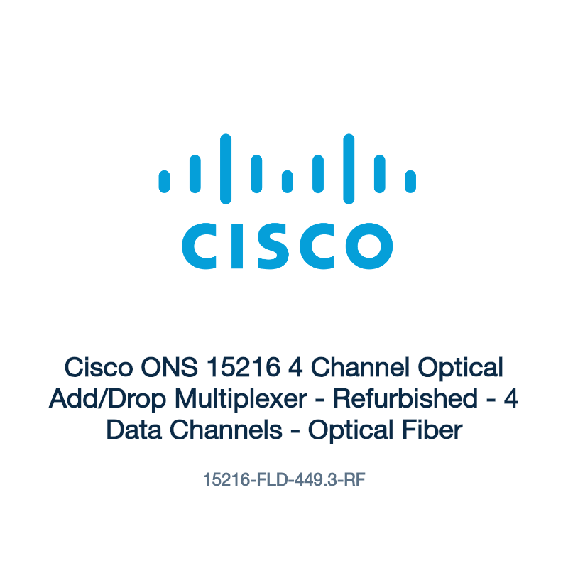 15216-FLD-449.3-RF: Cisco ONS 15216 4 Channel Optical Add/Drop Multiplexer