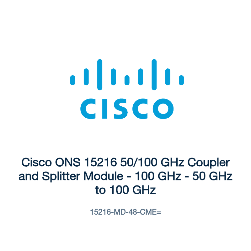 15216-MD-48-CME=: Cisco ONS 15216 50/100 GHz Coupler and Splitter Module