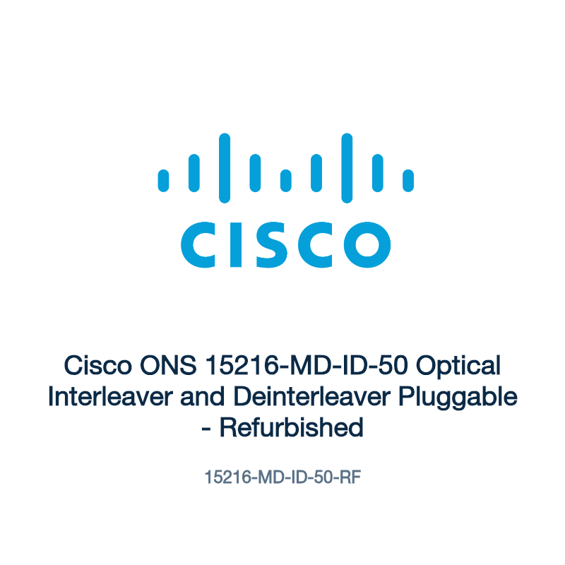 15216-MD-ID-50-RF: Cisco ONS 15216-MD-ID-50 Optical Interleaver and Deinterleaver