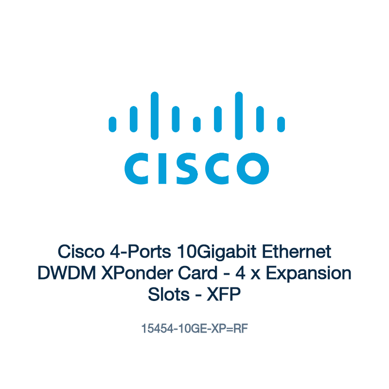 15454-10GE-XP=RF: Cisco 4-Ports 10Gigabit Ethernet DWDM XPonder Card