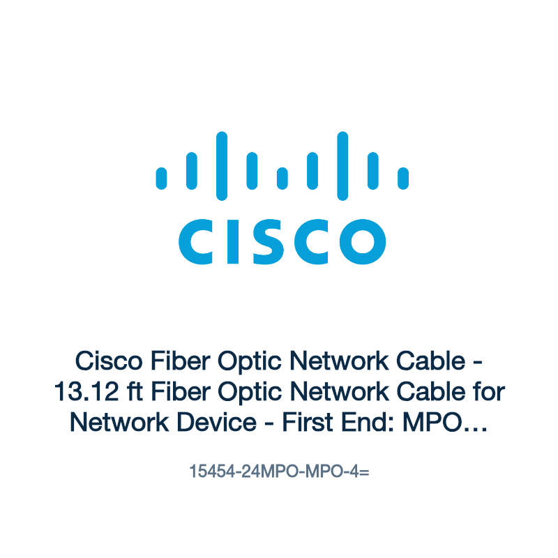 15454-24MPO-MPO-4=: Cisco Fiber Optic Network Cable