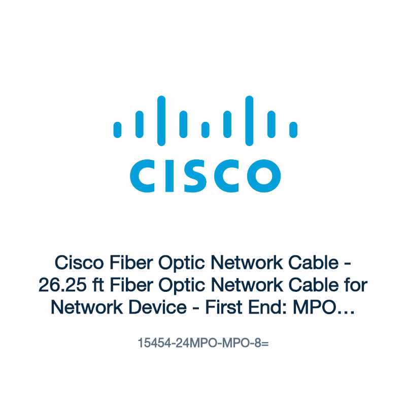 15454-24MPO-MPO-8=: Cisco Fiber Optic Network Cable
