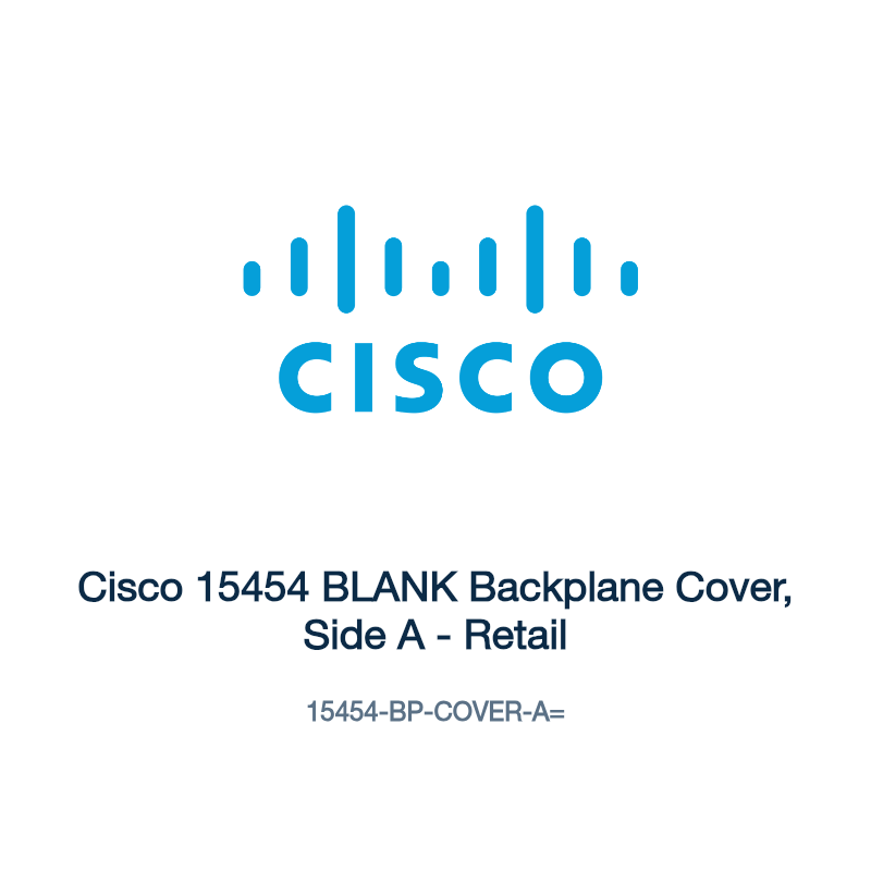 15454-BP-COVER-A=: Cisco 15454 BLANK Backplane Cover, Side A