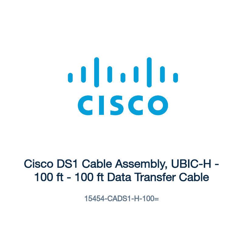 15454-CADS1-H-100=: Cisco DS1 Cable Assembly, UBIC-H
