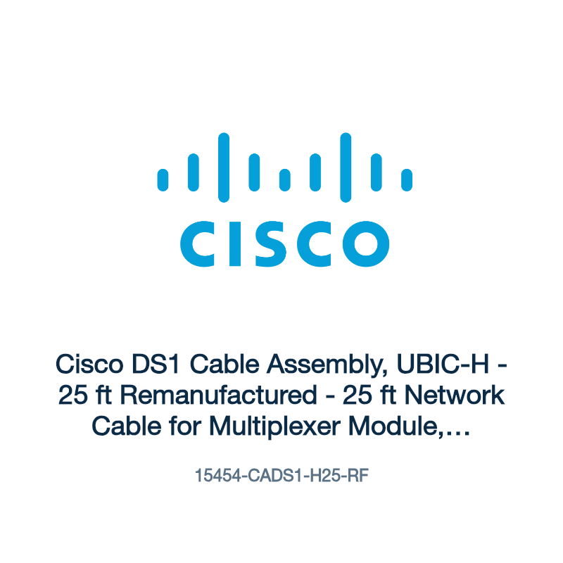 15454-CADS1-H25-RF: Cisco DS1 Cable Assembly, UBIC-H