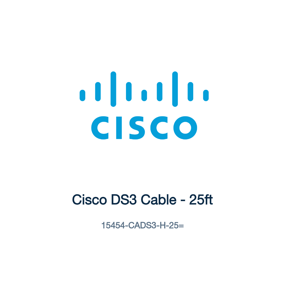 15454-CADS3-H-25=: Cisco DS3 Cable - 25ft