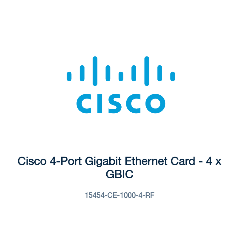 15454-CE-1000-4-RF: Cisco 4-Port Gigabit Ethernet Card