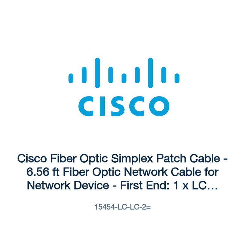 15454-LC-LC-2=: Cisco Fiber Optic Simplex Patch Cable