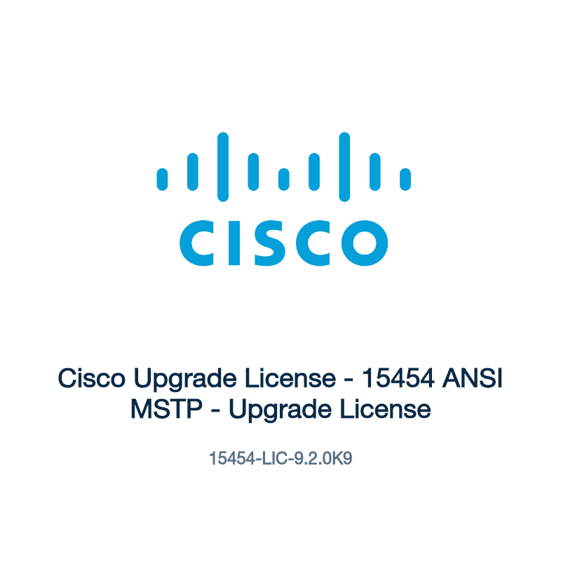 15454-LIC-9.2.0K9: Cisco Upgrade License