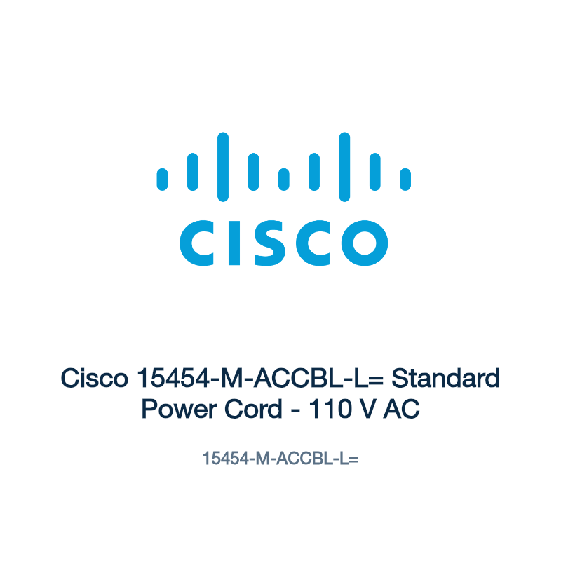 15454-M-ACCBL-L=: Cisco 15454-M-ACCBL-L= Standard Power Cord