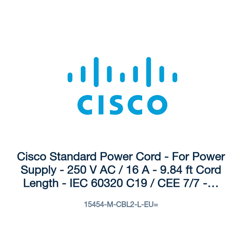 15454-M-CBL2-L-EU=: Cisco Standard Power Cord