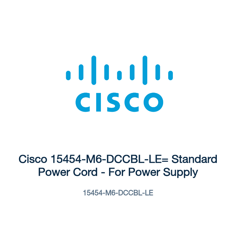 15454-M6-DCCBL-LE: Cisco 15454-M6-DCCBL-LE= Standard Power Cord