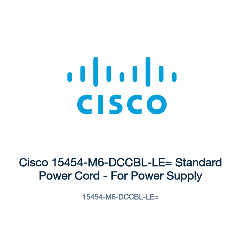15454-M6-DCCBL-LE=: Cisco 15454-M6-DCCBL-LE= Standard Power Cord